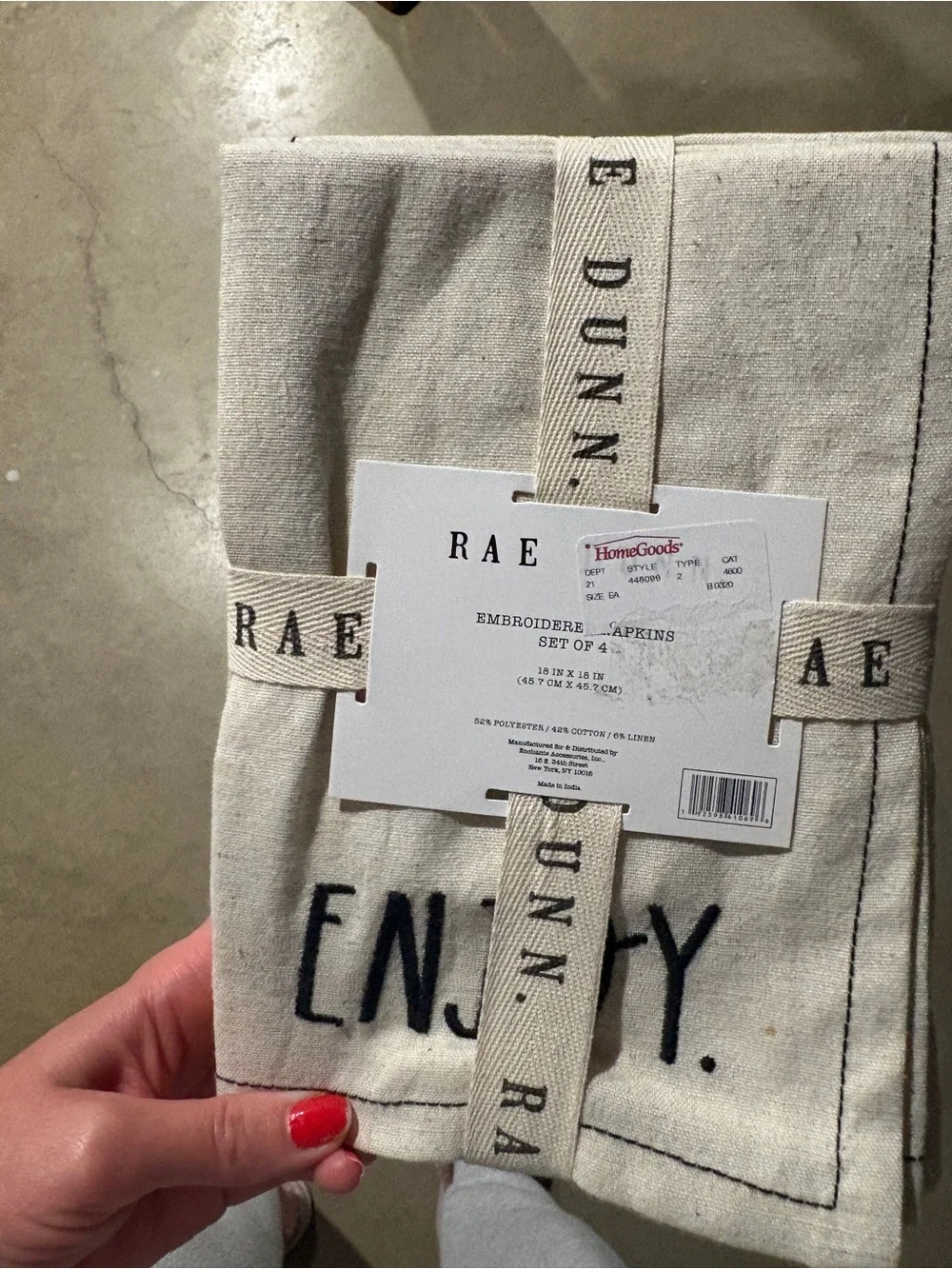 Rae Dunn Napkin Set
